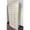 Image 2 : GREY METAL 18 COMPARTMENT LOCKER