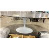 Image 3 : MID CENTURY MODERN INSPIRED SAARINEN TABLE W/ TULIP BASE *WEAR & STICKERS PRESENT*