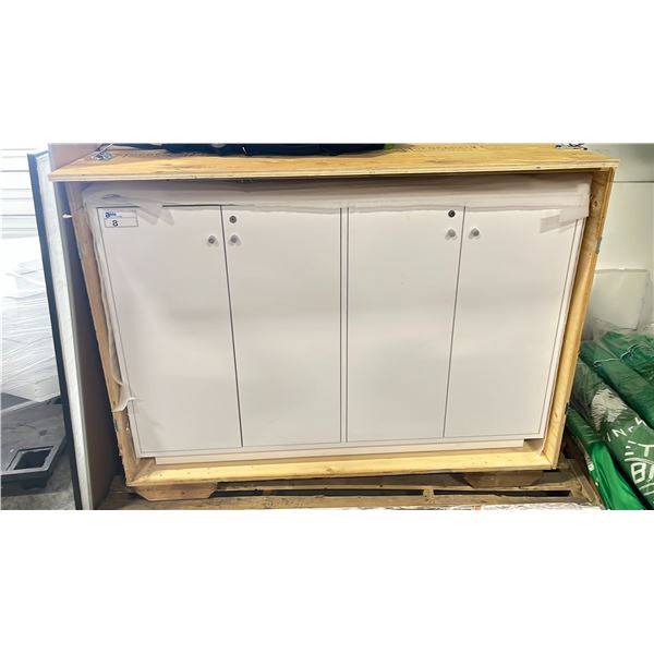 NEW IN CRATE RECEPTION COUNTER, LARGE OFFICE WHITEBOARD AND FRAMED PRINT ON CANVAS MAP