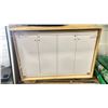 Image 1 : NEW IN CRATE RECEPTION COUNTER, LARGE OFFICE WHITEBOARD AND FRAMED PRINT ON CANVAS MAP