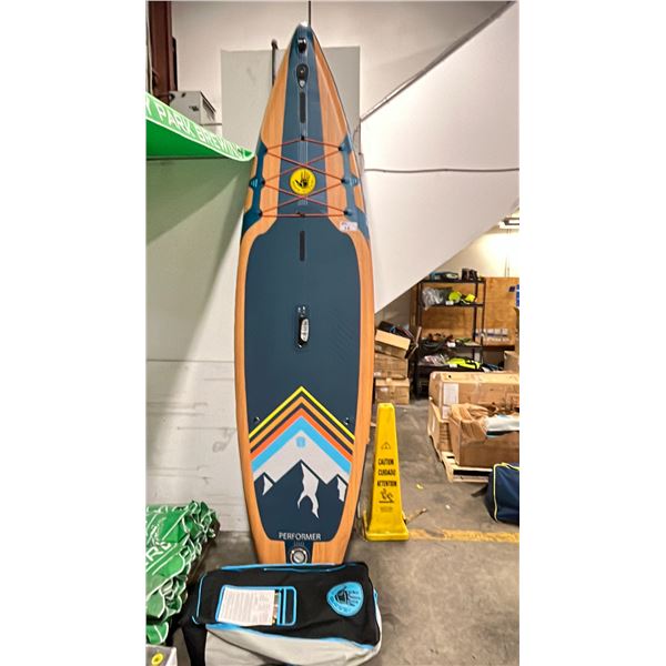 BODY GLOVE PERFORMER SERIES INFLATABLE PADDLE BOARD W/BAG AND ACCESSORIES