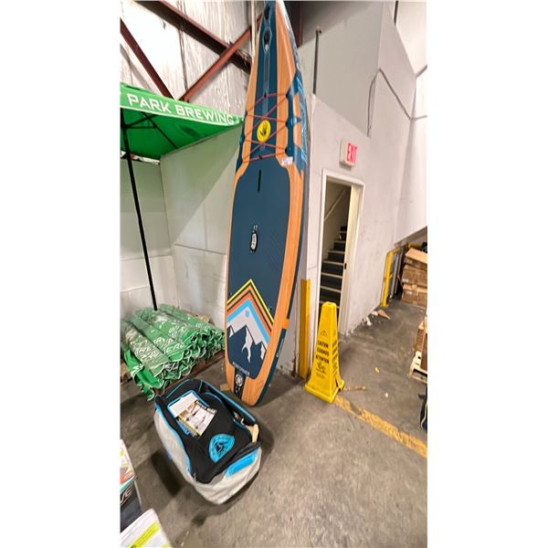 BODY GLOVE PERFORMER SERIES INFLATABLE PADDLE BOARD W/BAG AND ACCESSORIES