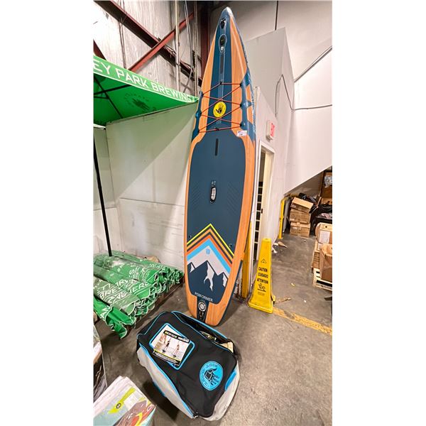 BODY GLOVE PERFORMER SERIES INFLATABLE PADDLE BOARD W/BAG AND ACCESSORIES