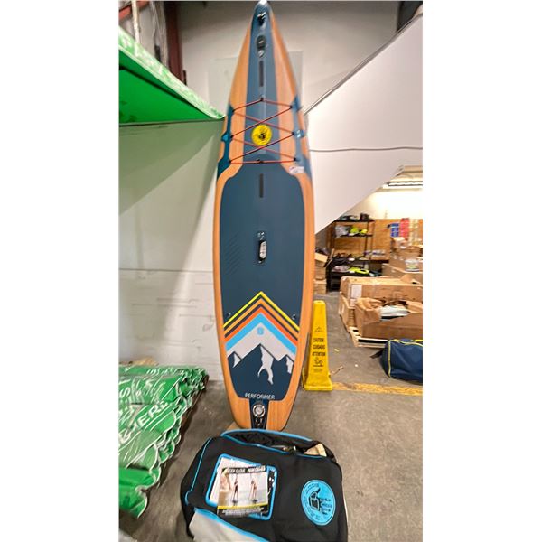 BODY GLOVE PERFORMER SERIES INFLATABLE PADDLE BOARD W/BAG AND ACCESSORIES