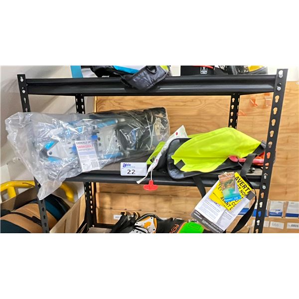 DENALI SNOWSHOES SAWTOOTH SPIN KIT AND HAVASU PERSONAL FLOATATION VEST