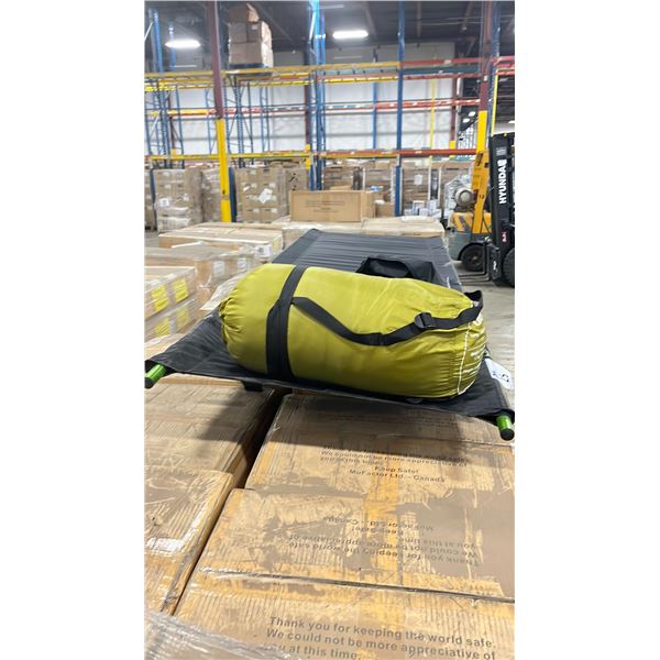 DENALI FOLDABLE COT AND DENALI CHUGIAK SLEEPING BAG