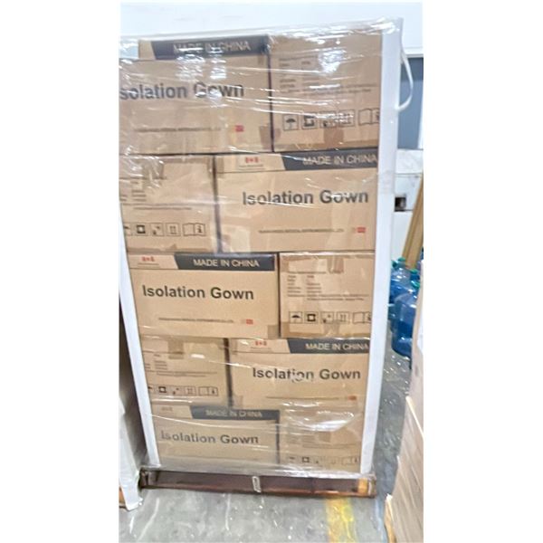 1 PALLET OF (LEVEL 1) ISOLATION GOWNS - WHITE/SZ LARGE