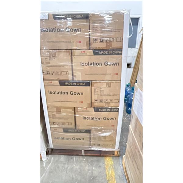 1 PALLET OF (LEVEL 1) ISOLATION GOWNS - WHITE/SZ LARGE