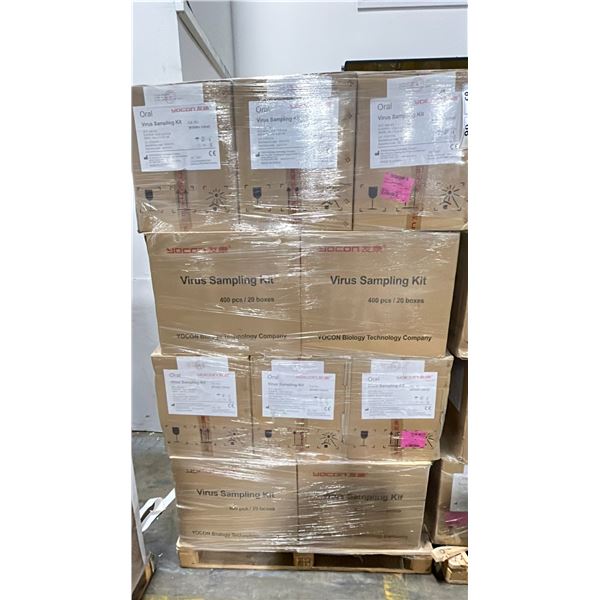 1 PALLET OF VIRUS SAMPLING KITS - APPROX. 20 BOXES/400 PCS. PER BOX