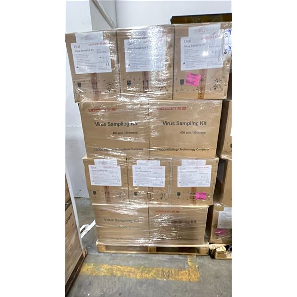 1 PALLET OF VIRUS SAMPLING KITS - APPROX. 20 BOXES/400 PCS. PER BOX