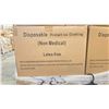 Image 2 : 1 PALLET OF DISPOSABLE PROTECTIVE GOWNS (NON MEDICAL) - APPROX. 30 BOXES PER PALLET/120 PCS. PER BOX