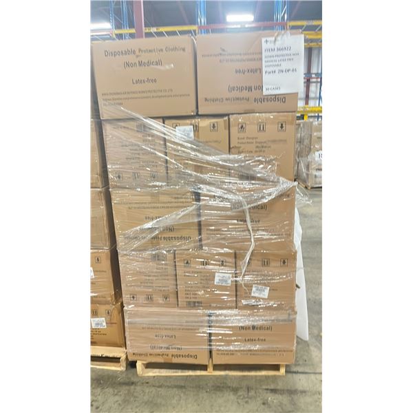 1 PALLET OF DISPOSABLE PROTECTIVE GOWNS (NON MEDICAL) - APPROX. 30 BOXES PER PALLET/120 PCS. PER BOX