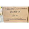 Image 2 : 1 PALLET OF DISPOSABLE PROTECTIVE GOWNS (NON MEDICAL) - APPROX. 30 BOXES PER PALLET/120 PCS. PER BOX