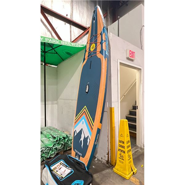 BODY GLOVE PERFORMER SERIES INFLATABLE PADDLE BOARD W/BAG AND ACCESSORIES