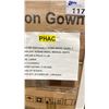Image 3 : 3 PALLETS OF (LEVEL 1) ISOLATION GOWNS WHITE/ MOSTLY SZ LARGE - 25 BOXES PER PALLET/50 PCS. PER