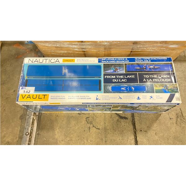 NAUTICA  VAULT INFLATABLE DOCK & BACKYARD BOUNCER - APPROX. 20' X 40" X 4"