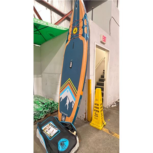 BODY GLOVE PERFORMER SERIES INFLATABLE PADDLE BOARD W/BAG AND ACCESSORIES