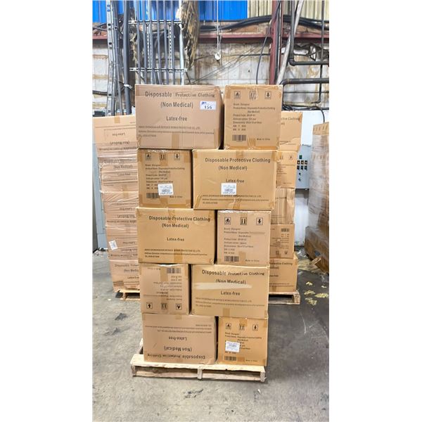 3 PALLETS OF DISPOSABLE ISOLATION GOWNS (NON MEDICAL) -APPROX. 30 BOXES PER PALLET/120 PCS. PER BOX