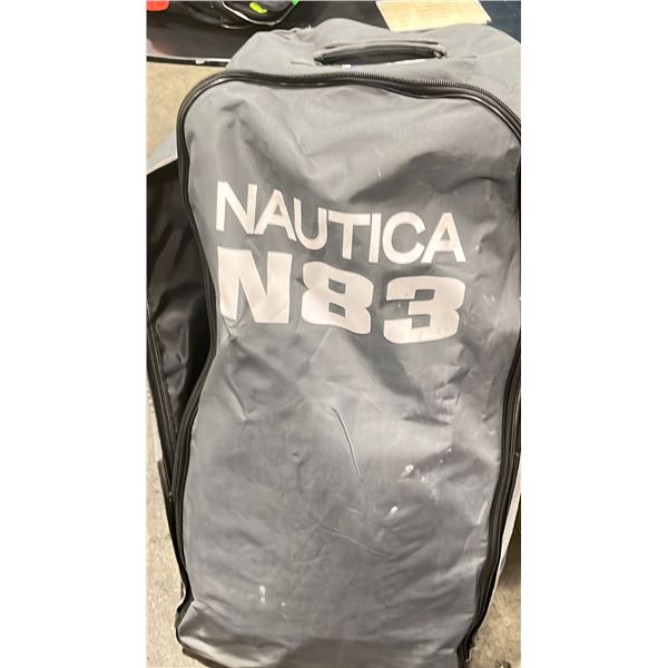NAUTICA MODEL N83 INFLATABLE PADDLE BOARD W/BAG AND ACCESSORIES