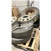 Image 2 : 6 SEMI TRUCK/TRACTOR TIRES *SOME WITH RIMS*