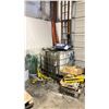 Image 1 : PLASTIC LIQUID CAGED STORAGE TOTE AND ASSORTED MISCELLANEOUS