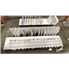 Image 1 : GROUP OF 3 HANGING METAL SHELVES WITH LED LIGHTING (WHITE)