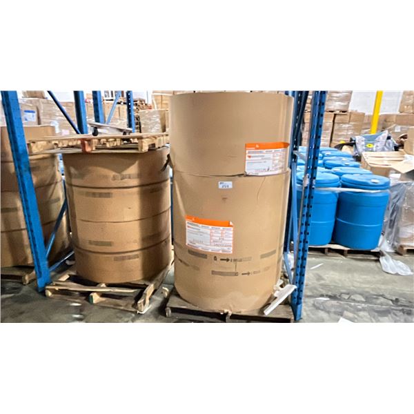 2 PALLETS WITH LARGE INDUSTRIAL SIZE ROLLS OF PAPER