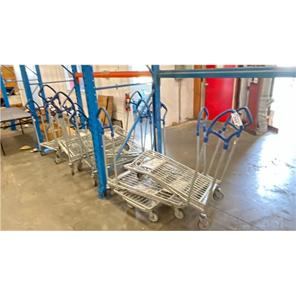 APPROX. 8 METAL MOBILE PRODUCT CARTS