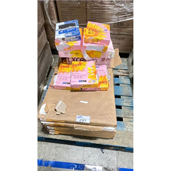 PALLET OF ASSORTED SIZE PRINTING PAPER