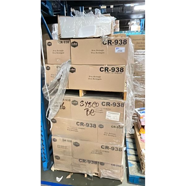 PALLET OF DISPOSABLE FOOD STORAGE CONTAINERS