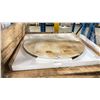 Image 3 : 7 ROUND MARBLE 4FT DIAMETER TABLE TOPS IN WOODEN CRATES