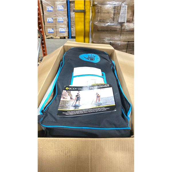 BODY GLOVE PERFORMER SERIES INFLATABLE PADDLE BOARD W/BAG AND ACCESSORIES