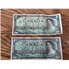 Image 1 : 1954 Canadian Dollar Banknote/1967 Canadian Dollar Banknote