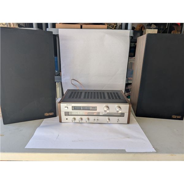 Vtg Sony Receiver STR-V2 and Audio Sphere Speakers