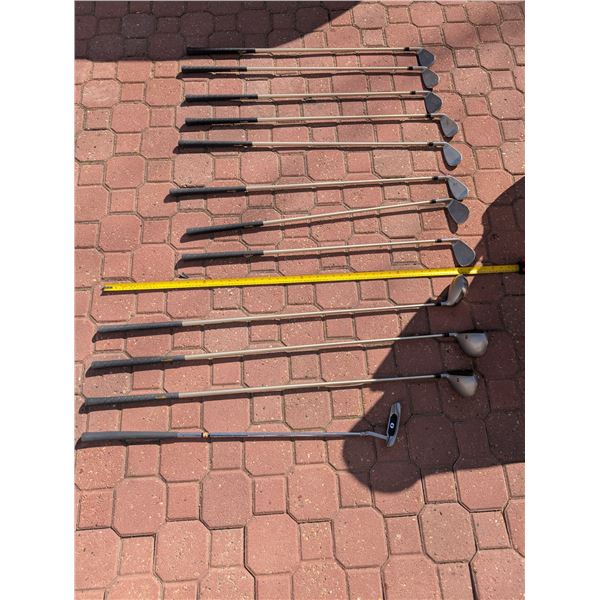 Powerbuilt Set of Adult Right Golfclubs and Bag