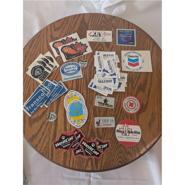 Various Loose Oilfield Stickers