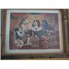 Image 3 : Set of Two Card Playing Puppy Art Work