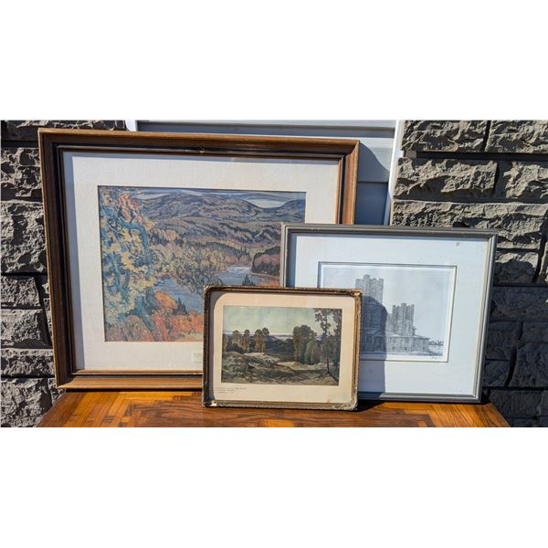 Art Work - Group of Seven - Antique - and Old Gaetz United Church Red Deer Numbered