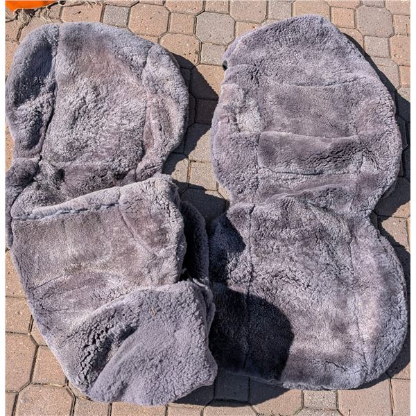 Gray Sheepskin Seat Covers