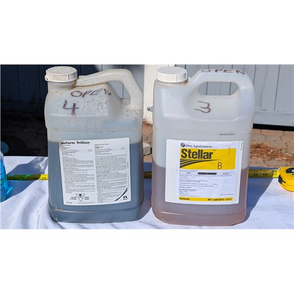 Two Containers Stallar A Broadleaf Herbicide