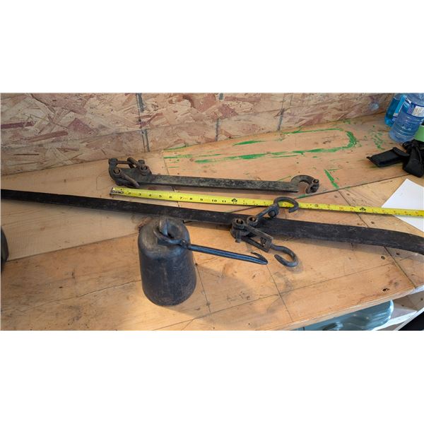 Antique Balance Beam Scale Complete