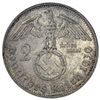 Image 2 : 1939-G Germany Silver 2 Reichsmark CHOICE AU