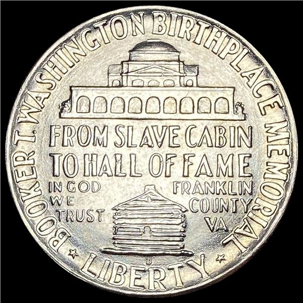 1947-D Silver Booker T. Washington Half Dollar GEM BU
