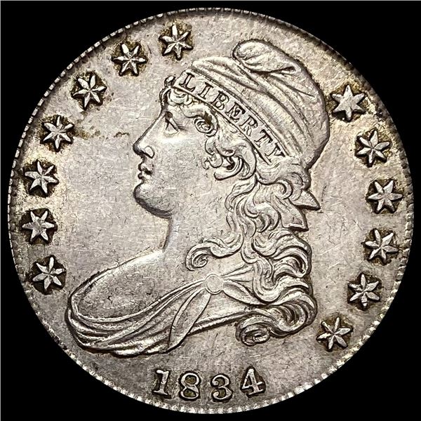 1834 Capped Bust Half Dollar CHOICE AU