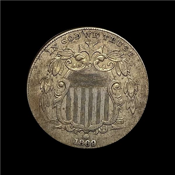 1869 Shield Nickel CLOSELY UNCIRCULATED