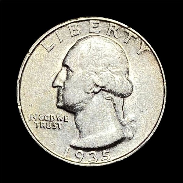 1935-D Silver Washington Quarter CLOSELY UNCIRCULATED