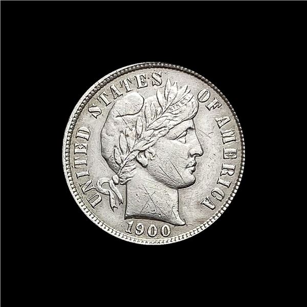 1900-S Silver Barber Dime CHOICE AU