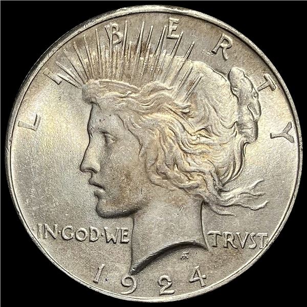 1924 Silver Peace Dollar GEM BU