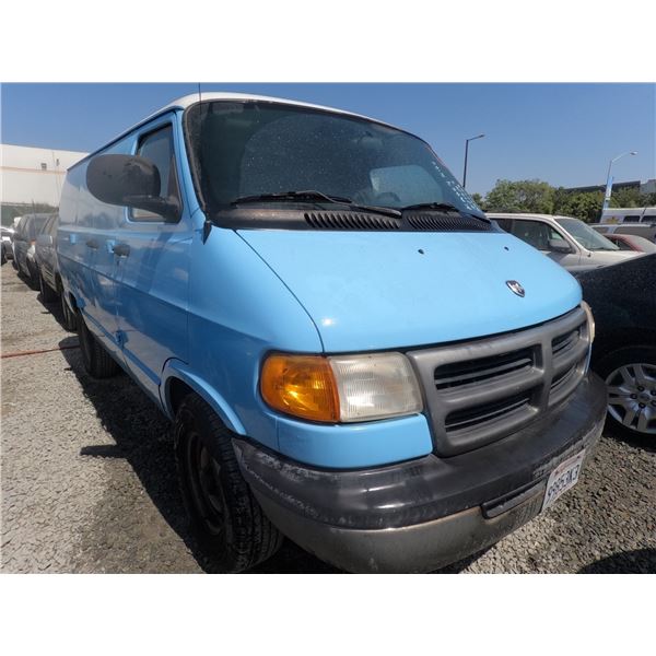 DODGE 1500 RAM VAN 2000 SALV T/DONATION
