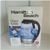 Image 1 : Hamilton Beach Glass Kettle with Soft Blue Illumination 1.7 Litre